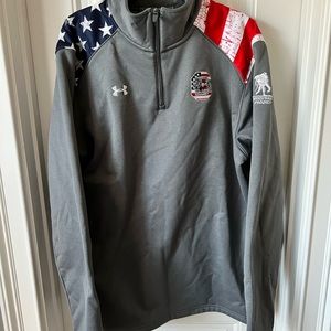 USC SOUTH CAROLINA UA wounded warrior pullover under armour USA red white blue